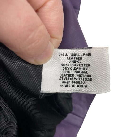 NWT Walter Baker Libra Leather Mini Dress in Amethyst Purple Size 2 - Picture 10 of 14